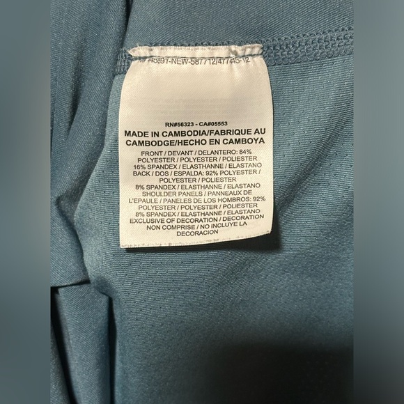 Nike Dri Fit Cerulean Blue Workout Tank Medium (M) - Picture 6 of 6